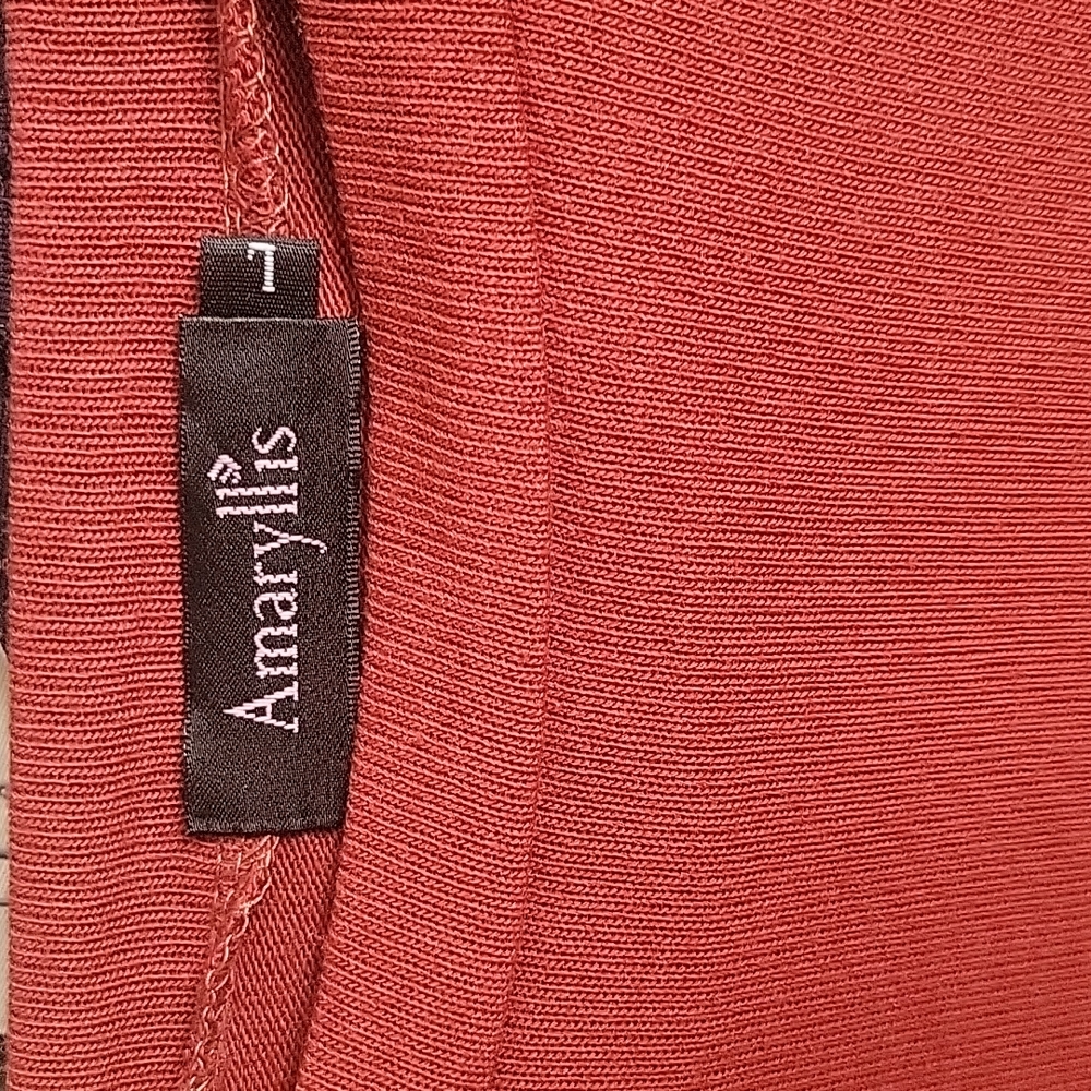 Popular rust sweater ladies size large by amaryllis